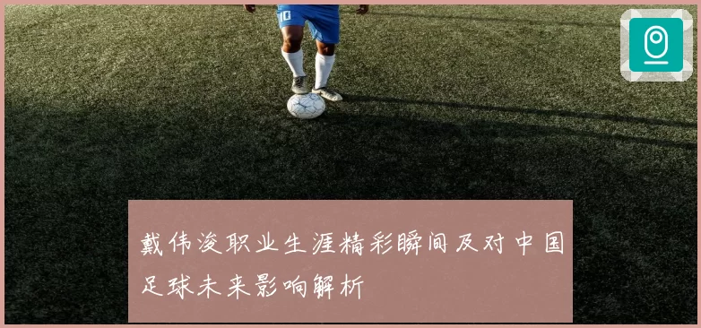戴伟浚职业生涯精彩瞬间及对中国足球未来影响解析